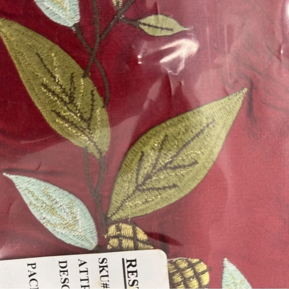 Restoration Hardware red holiday decor pillow cover, 20 x 12